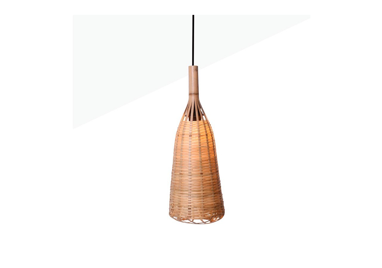 Suspension en osier "Boa" - K174-N - Barcelona LED