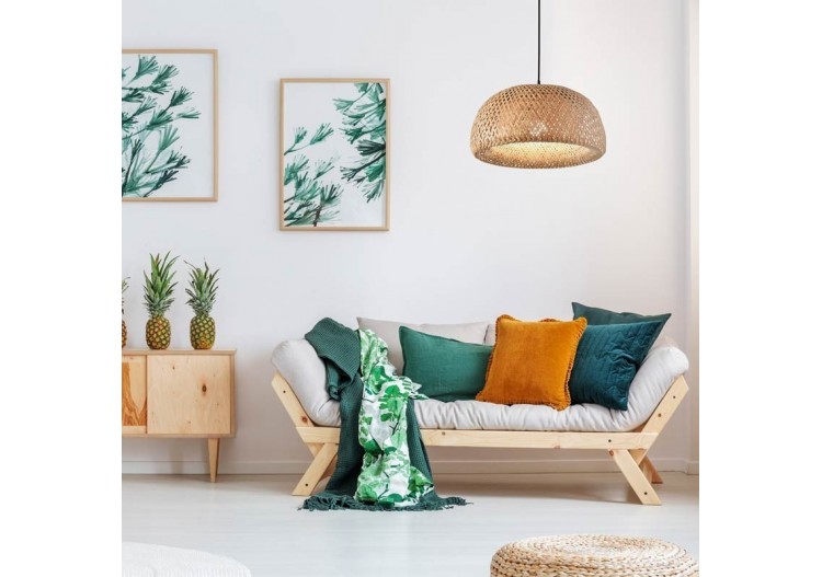 Suspension en osier "Hanna" - K178-N - Barcelona LED 2