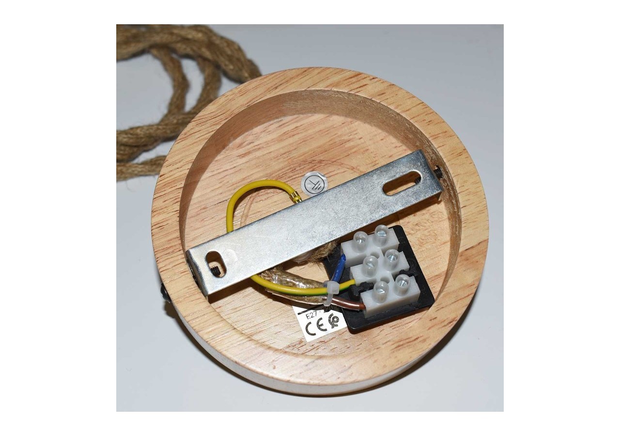 Suspension en osier "Hank" - K175-CU - Barcelona LED