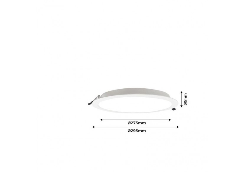 Spot LED encastrable 24W découpe diamètre 275mm - B1243-B-24W-BF - Barcelona LED