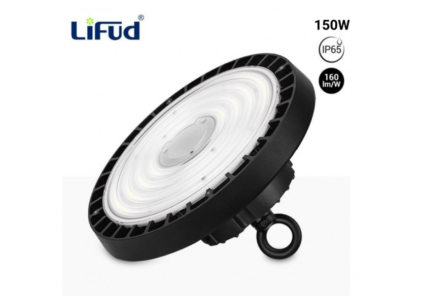 Suspension industrielle UFO 150W Driver LIFUD puce PHILIPS régulable 1-10V - B8138-150-5K - Barcelona LED