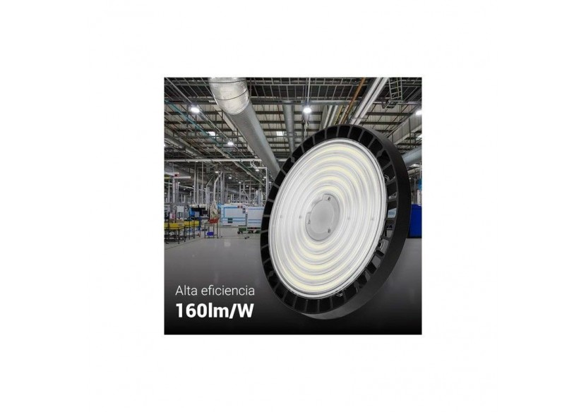 Suspension industrielle UFO 150W Driver LIFUD puce PHILIPS régulable 1-10V - B8138-150-5K - Barcelona LED