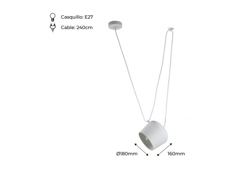 Suspension moderne "Agos" - LN6014-B - Barcelona LED
