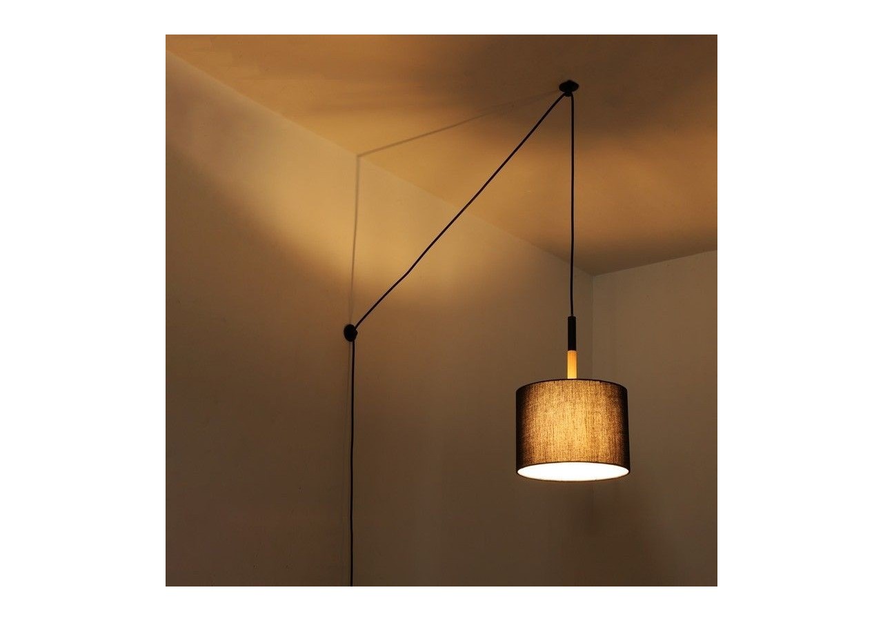 Lampe suspendue avec prise "Class" - LN1303-C-N - Barcelona LED