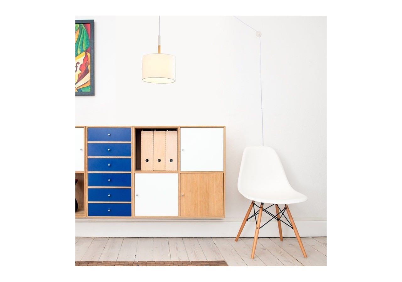 Lampe suspendue avec prise "Class" - LN1303-C-B - Barcelona LED