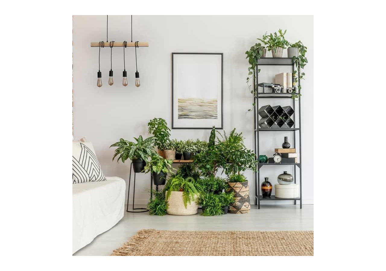 Suspension vintage en bois "Otto" - 4 x E27 - LM131-N - Barcelona LED