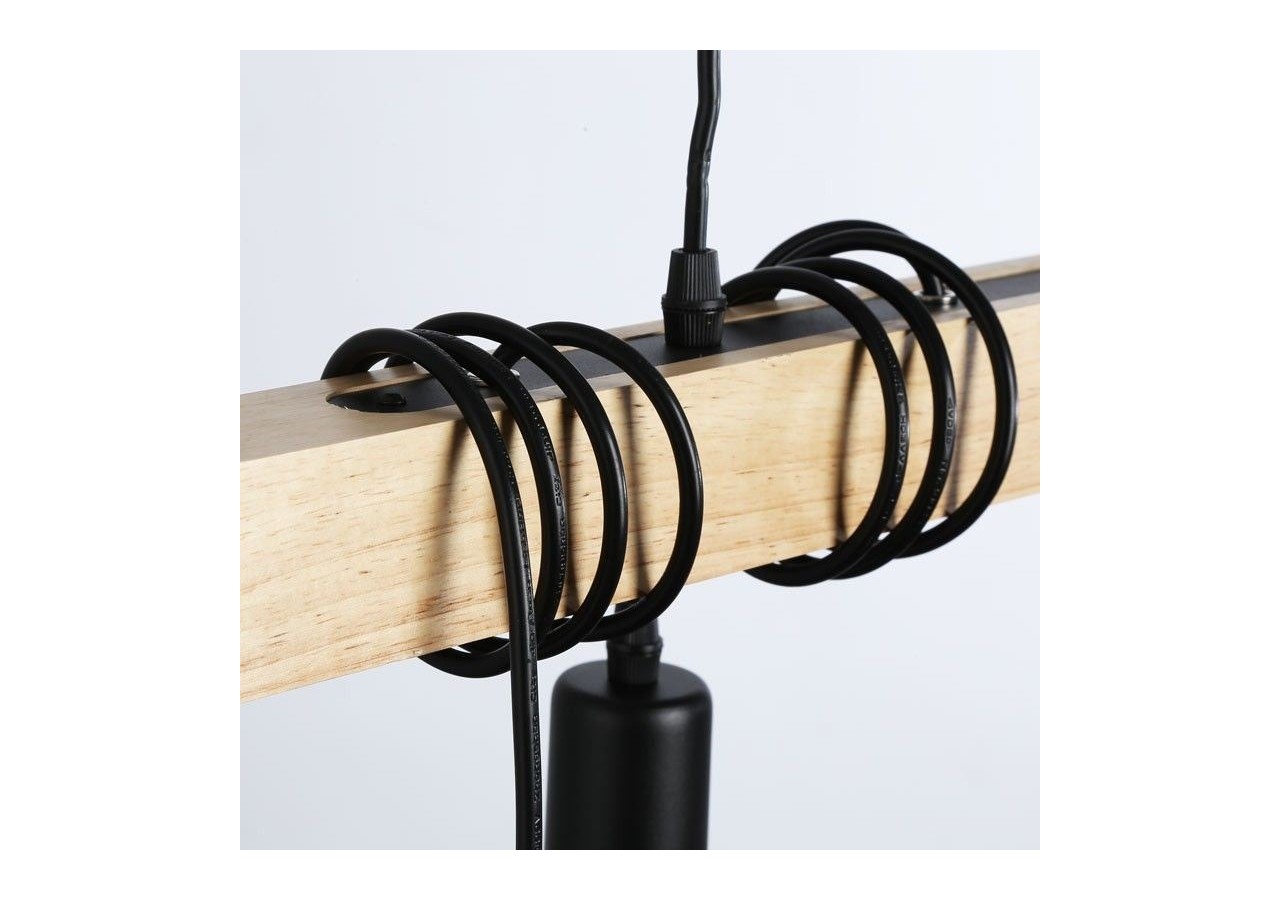 Suspension vintage en bois "Otto" - 4 x E27 - LM131-N - Barcelona LED
