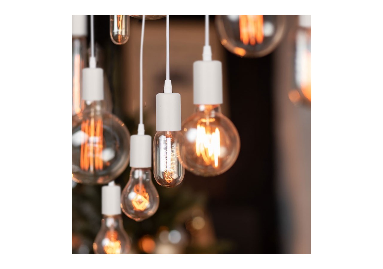 Suspension vintage en bois "Otto" - 4 x E27 - LM131-B - Barcelona LED