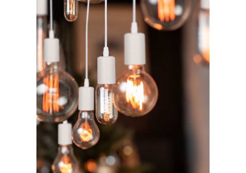 Suspension vintage en bois "Otto" - 4 x E27 - LM131-B - Barcelona LED