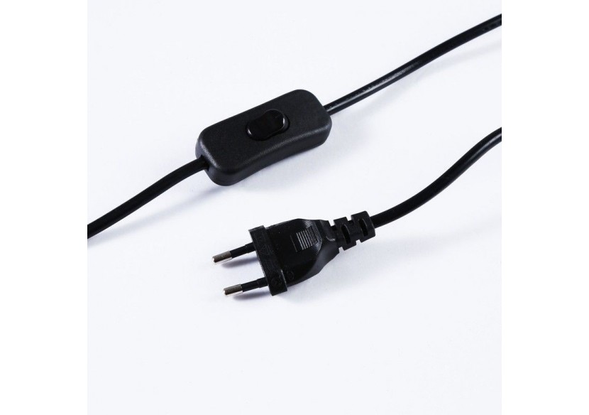 Applique murale scandinave orientable avec interrupteur et prise - L3033-N-EU - Barcelona LED