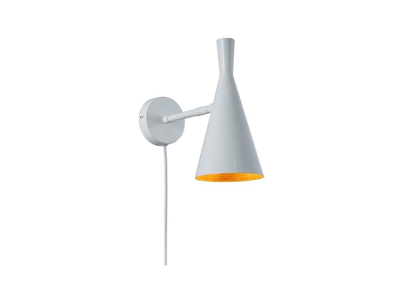 Applique murale scandinave orientable avec interrupteur et prise - L3033-B-EU - Barcelona LED