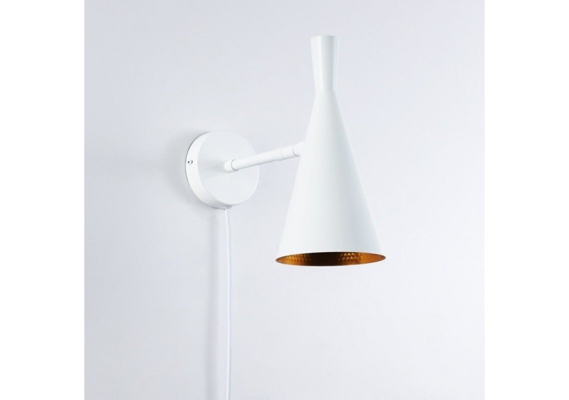 Applique murale scandinave orientable avec interrupteur et prise - L3033-B-EU - Barcelona LED