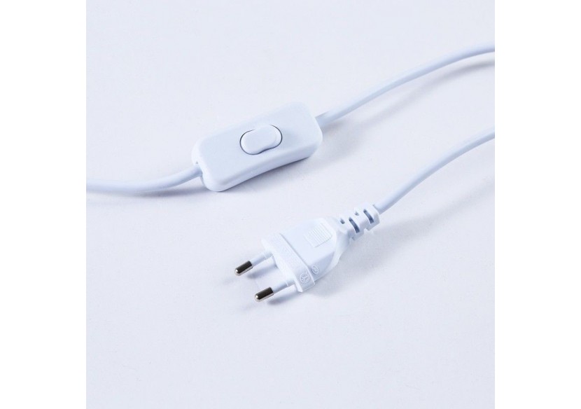 Applique murale scandinave orientable avec interrupteur et prise - L3033-B-EU - Barcelona LED