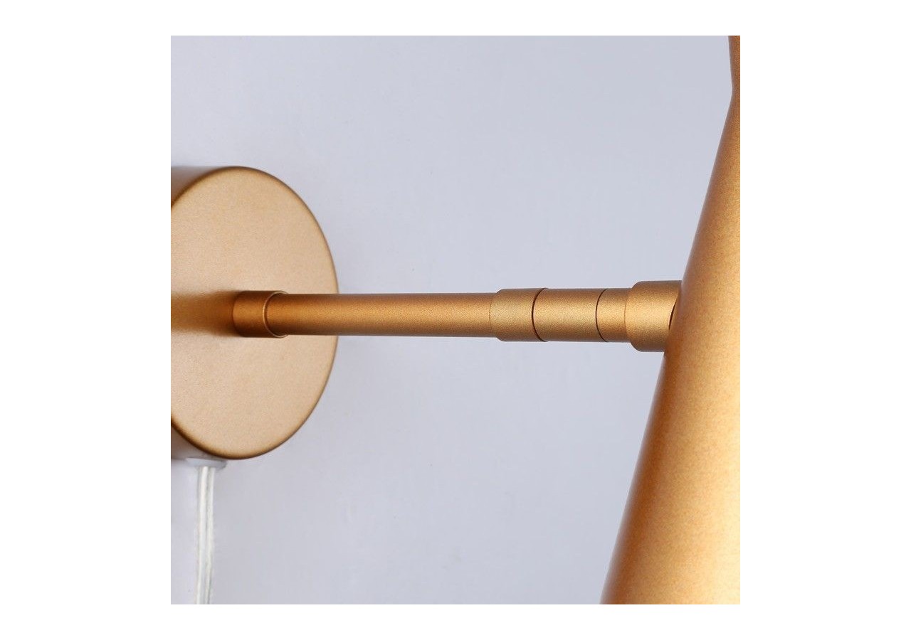 Applique murale scandinave orientable avec interrupteur et prise - L3033-DO-EU - Barcelona LED