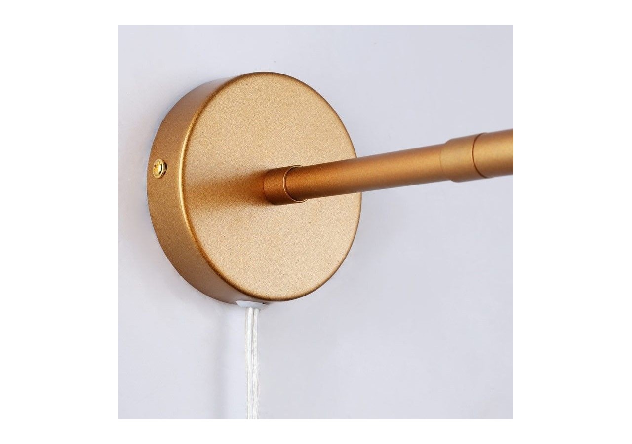 Applique murale scandinave orientable avec interrupteur et prise - L3033-DO-EU - Barcelona LED