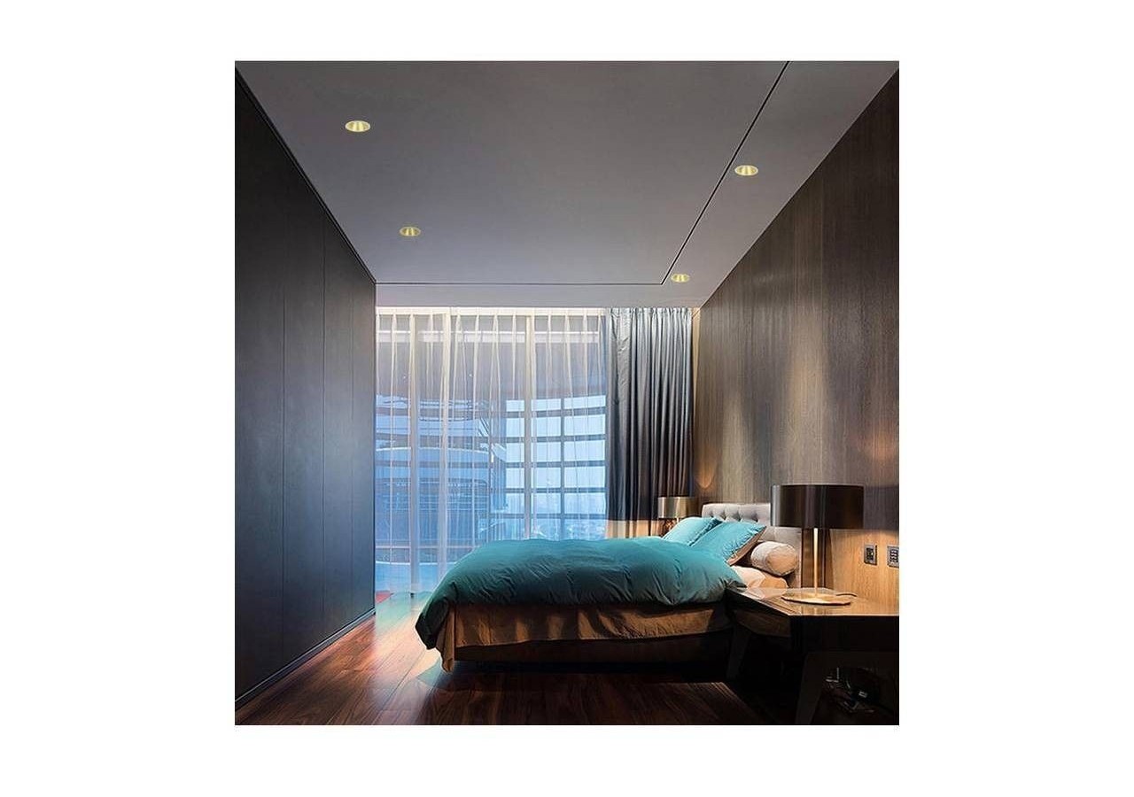 Support encastrable fixe diamètre 93mm avec UGR bas - B987-R-B - Barcelona LED