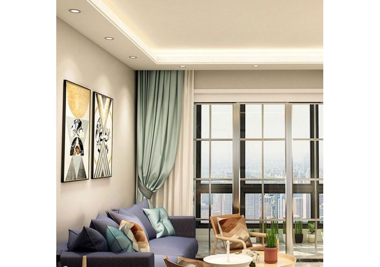 Support encastrable fixe diamètre 93mm avec UGR bas - B987-R-P - Barcelona LED 2