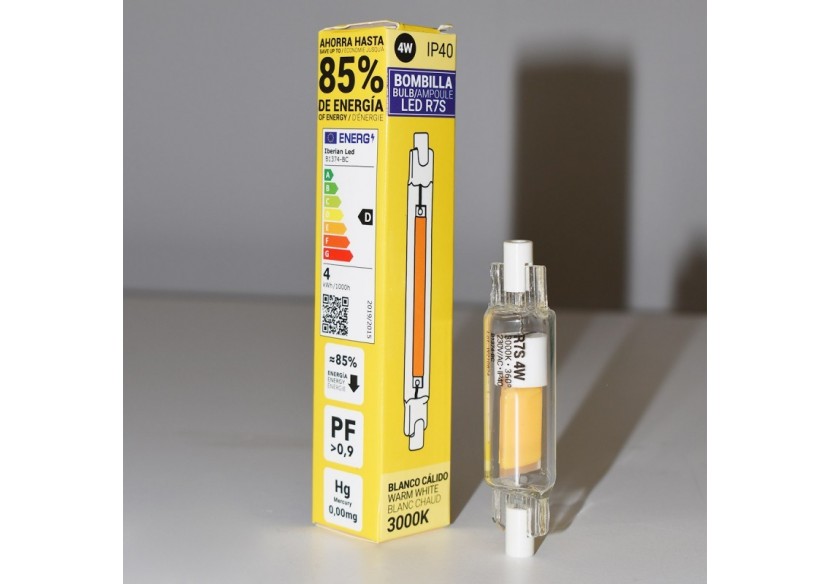 Ampoule LED R7S 78mm - 600lm - COB - 4W - B1374-BC - Barcelona LED Ampoule LED R7S 78mm - 600lm - COB - 4W - B1374-BC - Barcelona LED