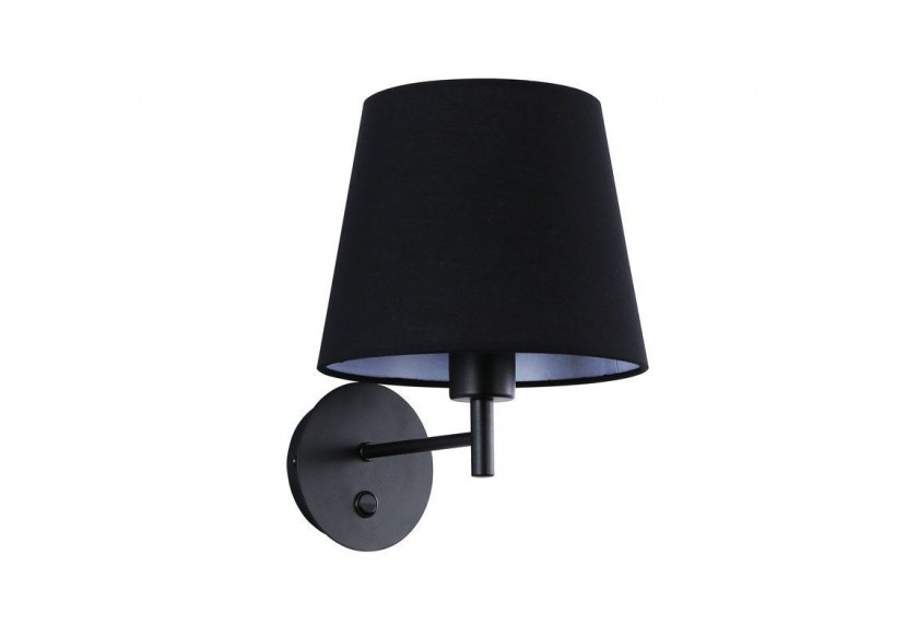 Applique murale avec abat-jour et interrupteur Classic "RIGA" - E27 - L3024-N - Barcelona LED Applique murale avec abat-jour et interrupteur Classic "RIGA" - E27 - L3024-N - Barcelona LED