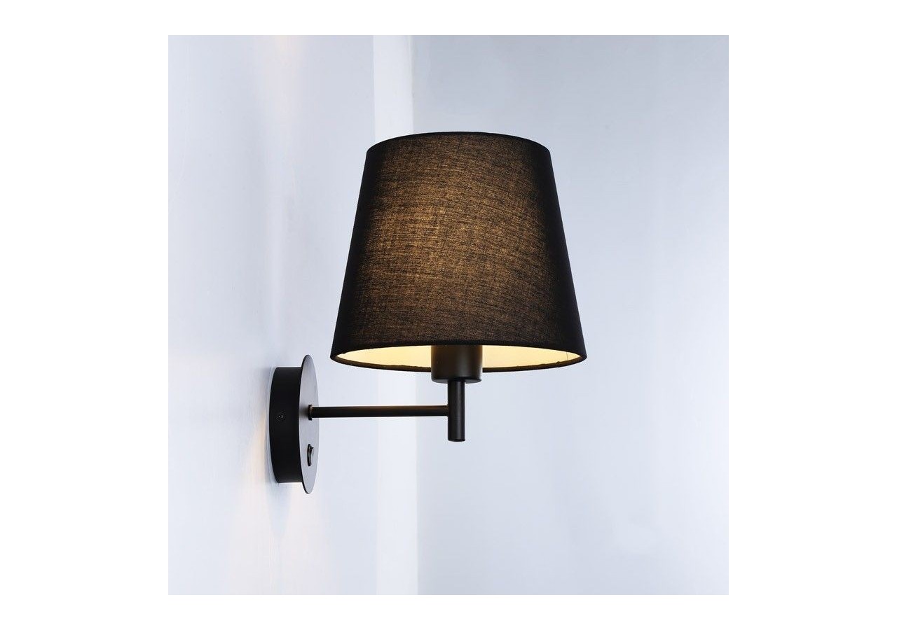 Applique murale avec abat-jour et interrupteur Classic "RIGA" - E27 - L3024-N - Barcelona LED