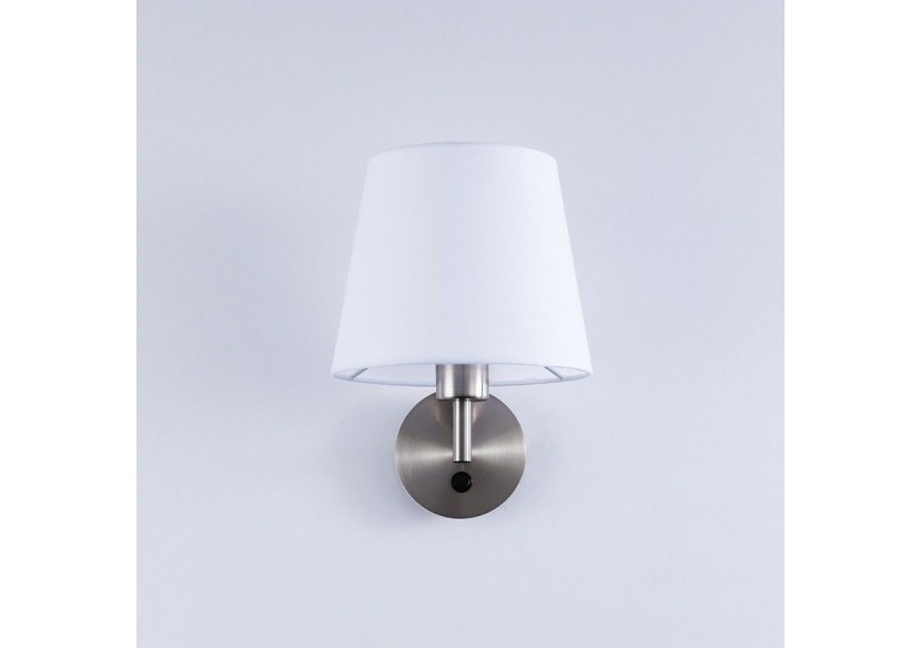 Applique murale avec abat-jour et interrupteur Classic "RIGA" - E27 - L3024-BS - Barcelona LED