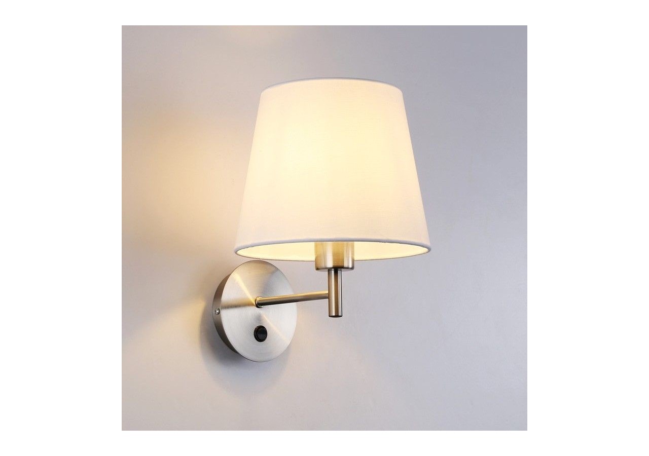 Applique murale avec abat-jour et interrupteur Classic "RIGA" - E27 - L3024-BS - Barcelona LED