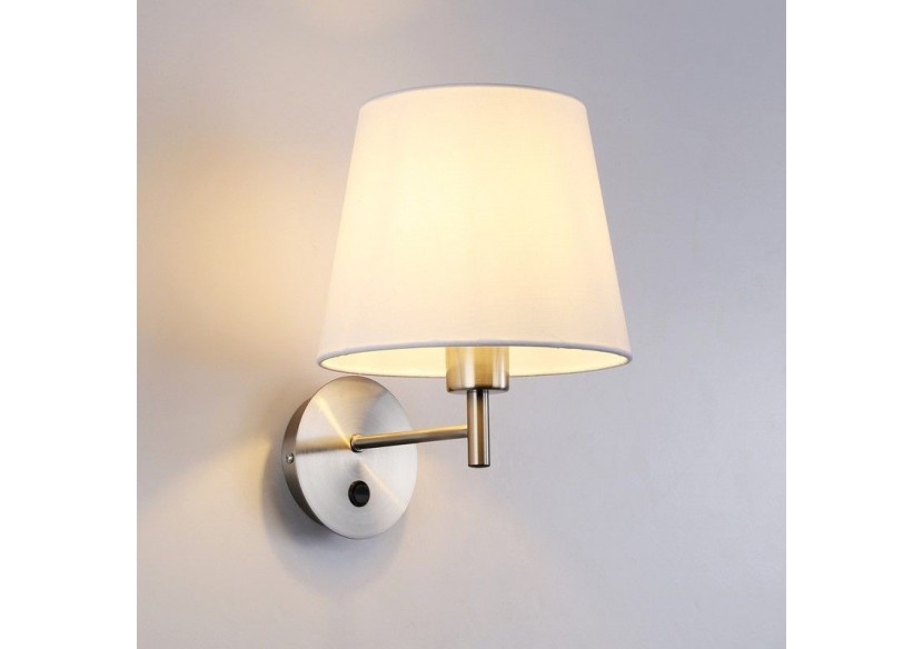 Applique murale avec abat-jour et interrupteur Classic "RIGA" - E27 - L3024-BS - Barcelona LED