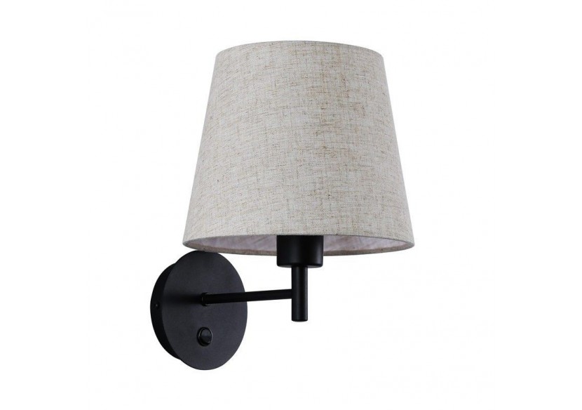 Applique murale avec abat-jour et interrupteur Classic "RIGA" - E27 - L3024-M - Barcelona LED