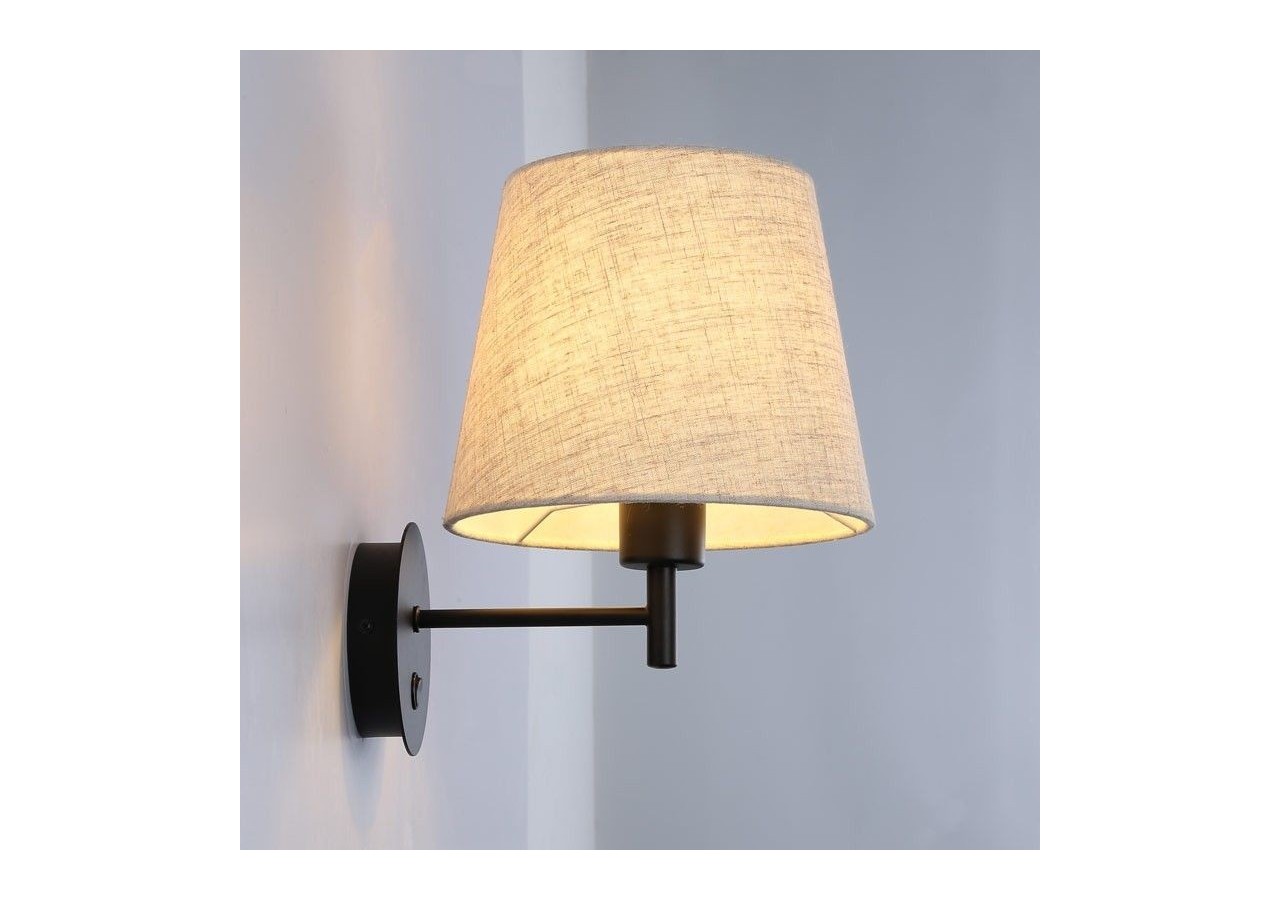 Applique murale avec abat-jour et interrupteur Classic "RIGA" - E27 - L3024-M - Barcelona LED