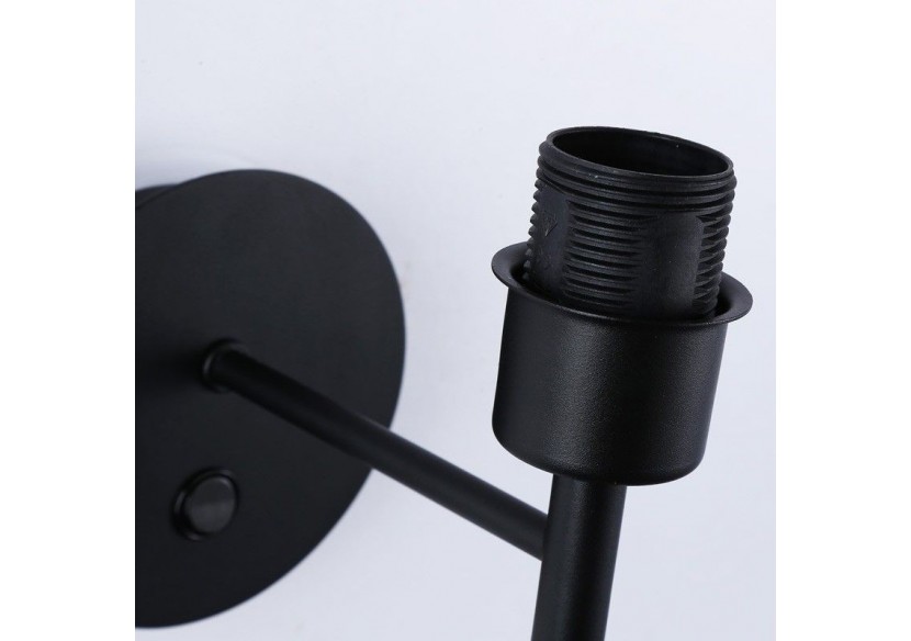 Applique murale avec abat-jour et interrupteur Classic "RIGA" - E27 - L3024-M - Barcelona LED