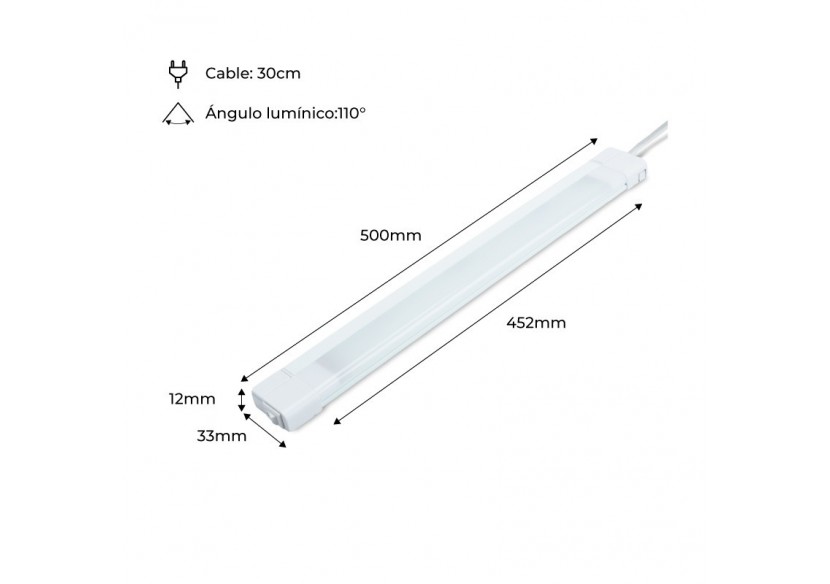 Eclairage plan de travail cuisine et sous meubles 8W - LE214-BN - Barcelona LED