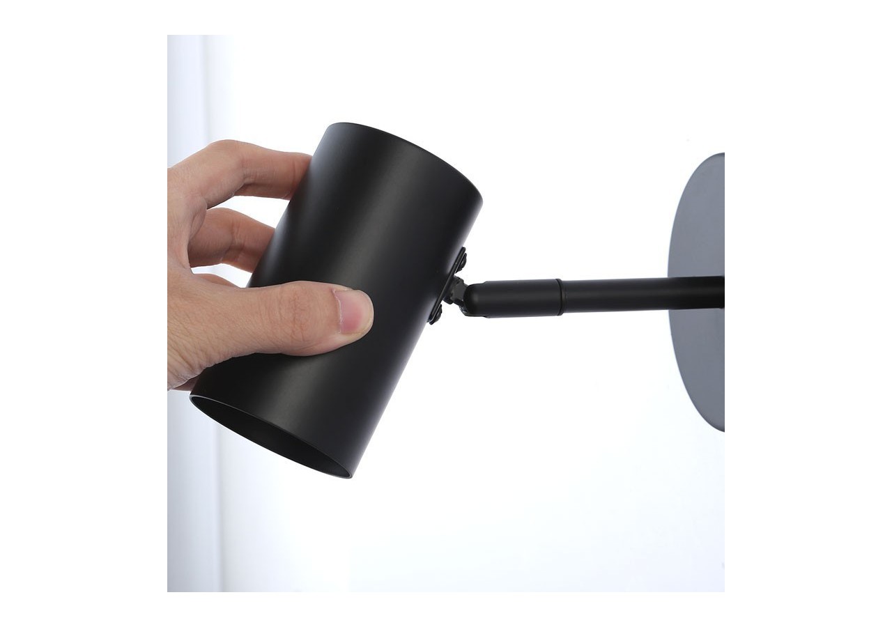 Applique murale d'intérieur orientable "Ben" avec câble et prise - E27 - L3065-EU-N - Barcelona LED