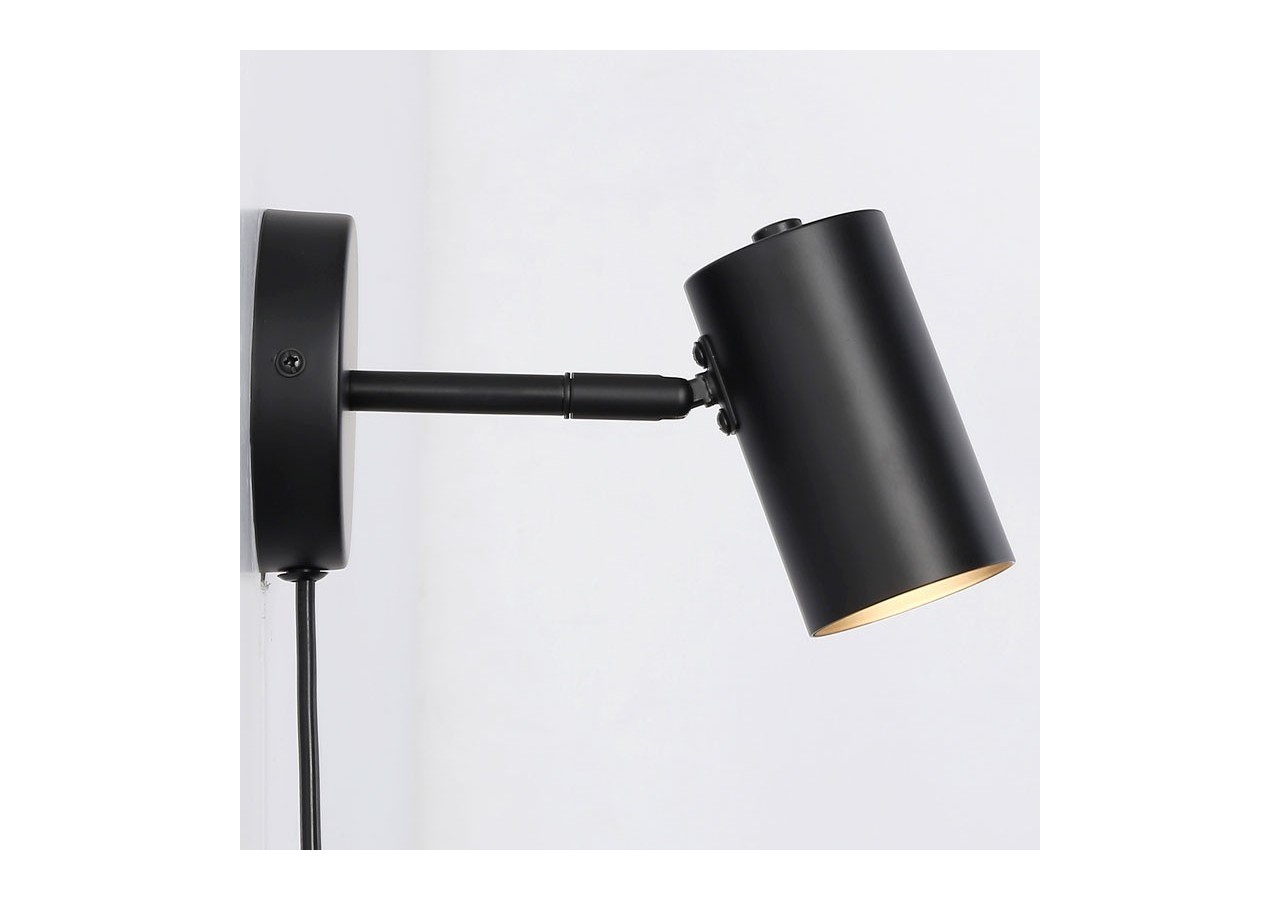 Applique murale d'intérieur orientable "Ben" avec câble et prise - E27 - L3065-EU-N - Barcelona LED
