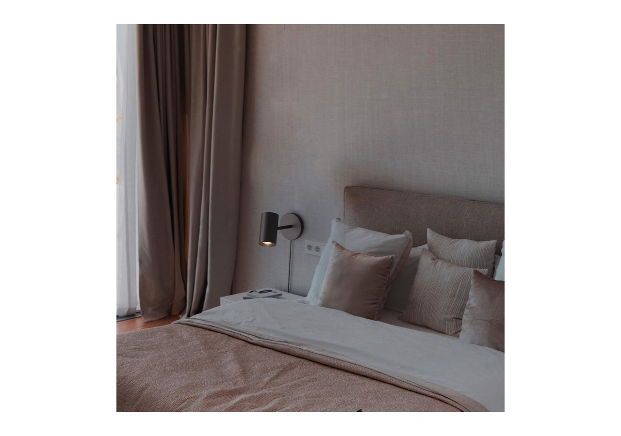 Applique murale d'intérieur orientable "Ben" avec câble et prise - E27 - L3065-EU-N - Barcelona LED