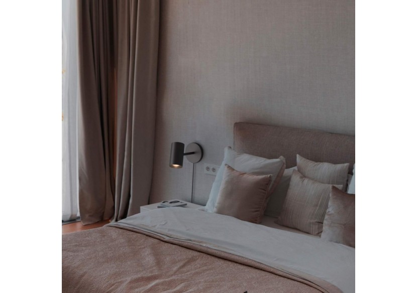 Applique murale d'intérieur orientable "Ben" avec câble et prise - E27 - L3065-EU-N - Barcelona LED Applique murale d'intérieur orientable "Ben" avec câble et prise - E27 - L3065-EU-N - Barcelona LED