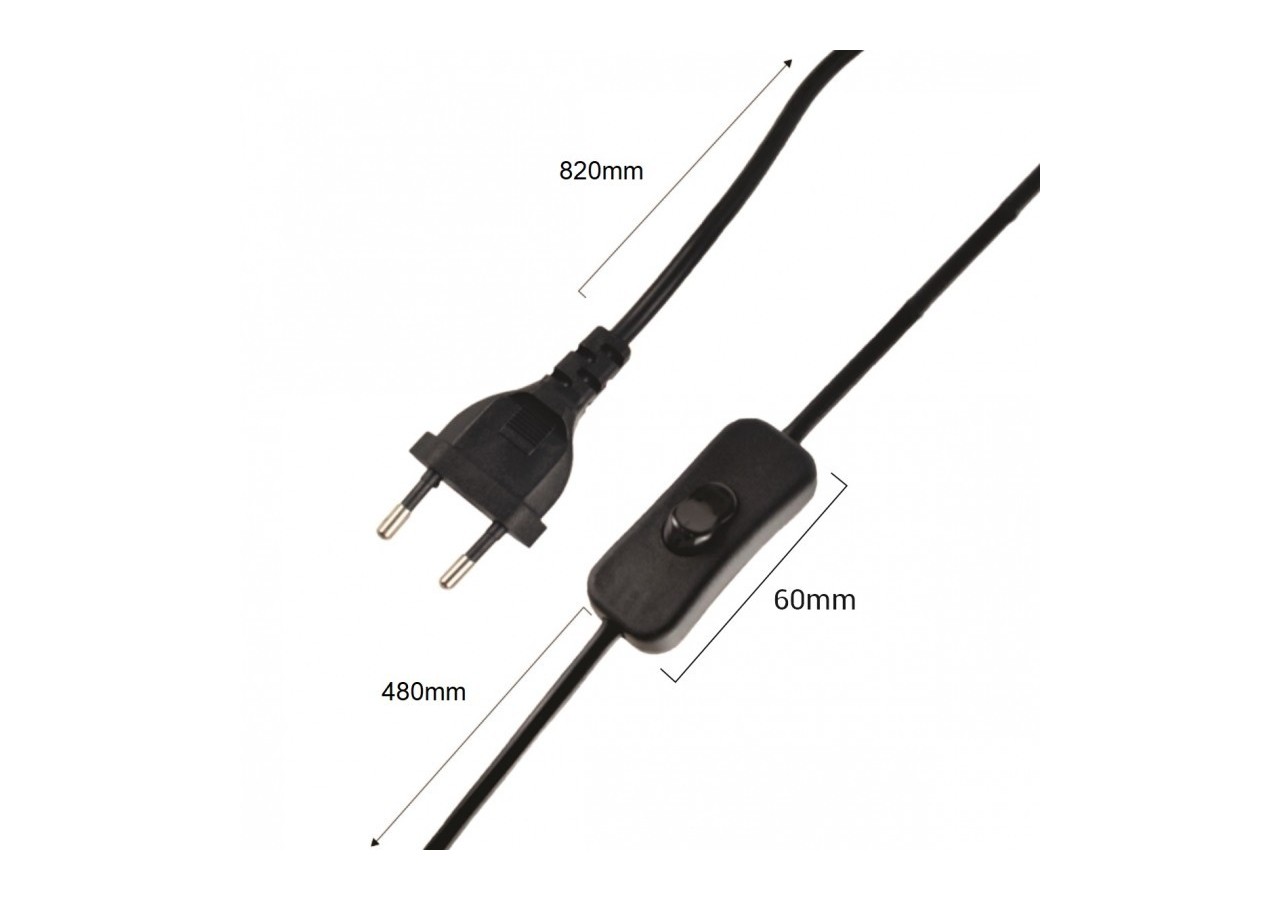 Applique murale d'intérieur orientable "Ben" avec câble et prise - E27 - L3065-EU-N - Barcelona LED