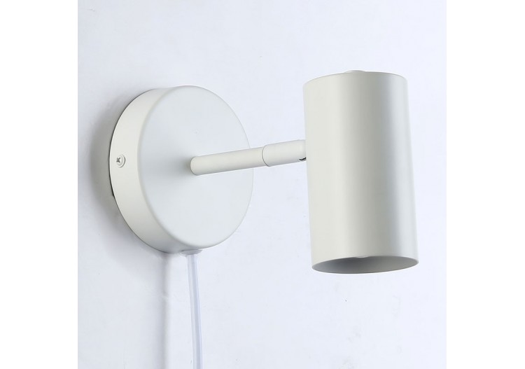 Applique murale d'intérieur orientable "Ben" avec câble et prise - E27 - L3065-EU-B - Barcelona LED