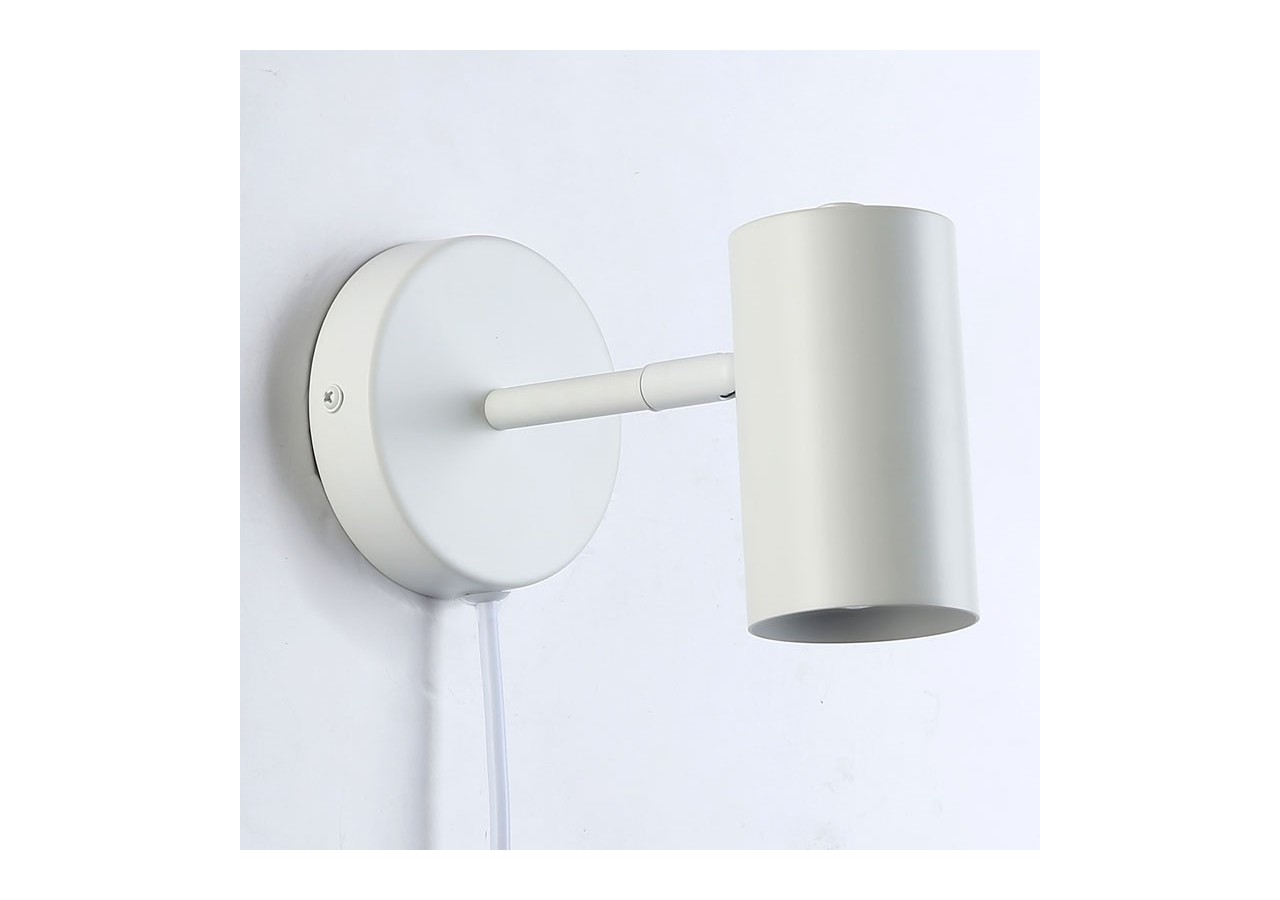 Applique murale d'intérieur orientable "Ben" avec câble et prise - E27 - L3065-EU-B - Barcelona LED