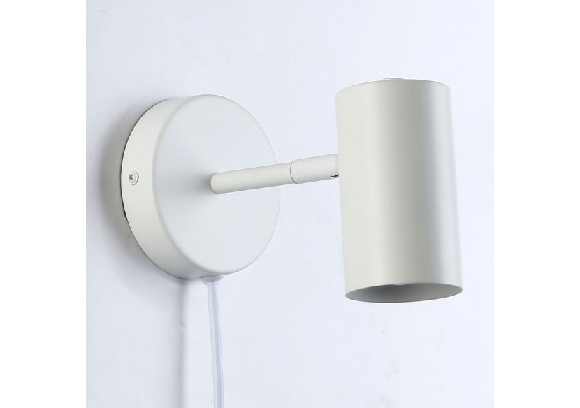 Applique murale d'intérieur orientable "Ben" avec câble et prise - E27 - L3065-EU-B - Barcelona LED Applique murale d'intérieur orientable "Ben" avec câble et prise - E27 - L3065-EU-B - Barcelona LED