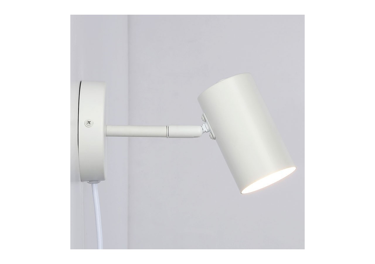 Applique murale d'intérieur orientable "Ben" avec câble et prise - E27 - L3065-EU-B - Barcelona LED