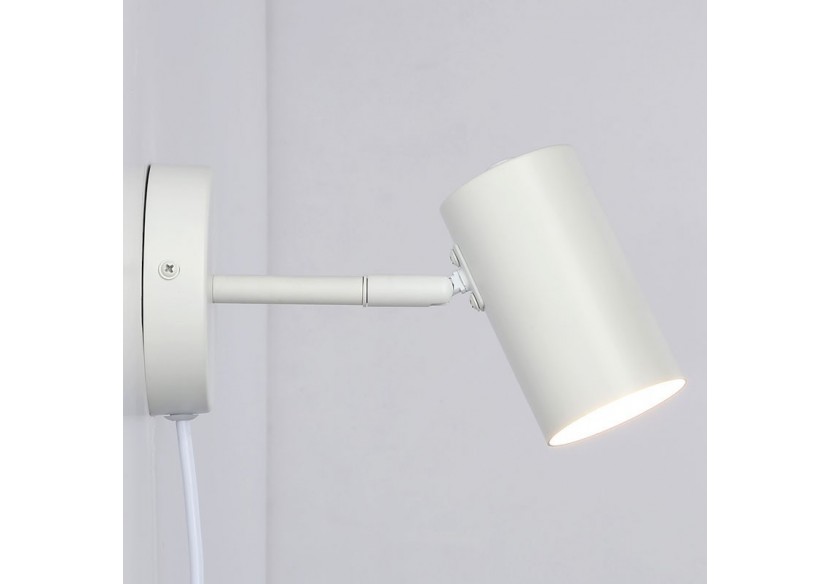 Applique murale d'intérieur orientable "Ben" avec câble et prise - E27 - L3065-EU-B - Barcelona LED Applique murale d'intérieur orientable "Ben" avec câble et prise - E27 - L3065-EU-B - Barcelona LED