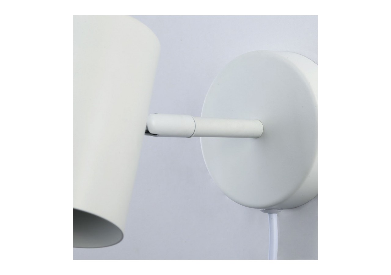 Applique murale d'intérieur orientable "Ben" avec câble et prise - E27 - L3065-EU-B - Barcelona LED
