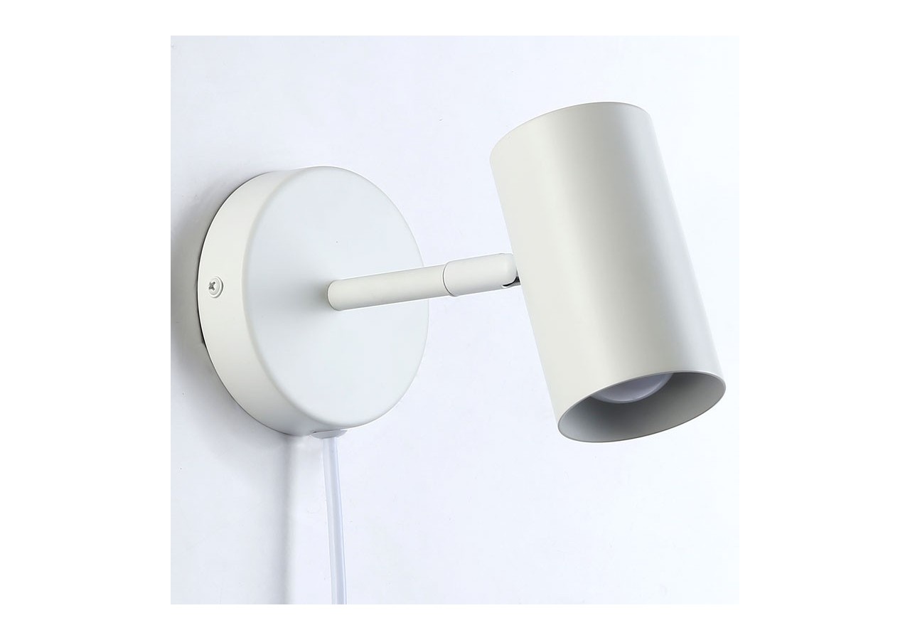 Applique murale d'intérieur orientable "Ben" avec câble et prise - E27 - L3065-EU-B - Barcelona LED