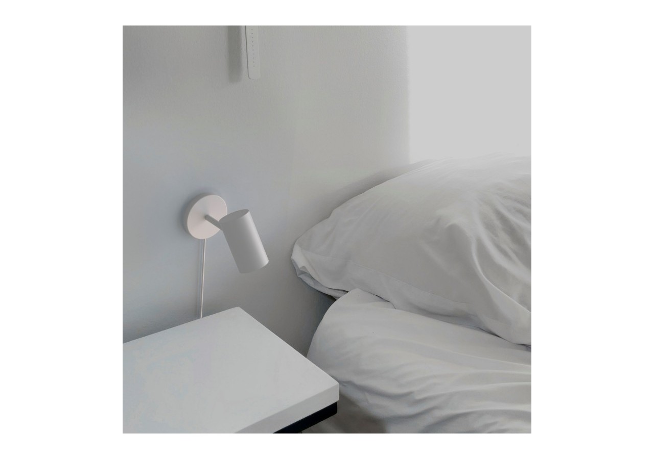 Applique murale d'intérieur orientable "Ben" avec câble et prise - E27 - L3065-EU-B - Barcelona LED