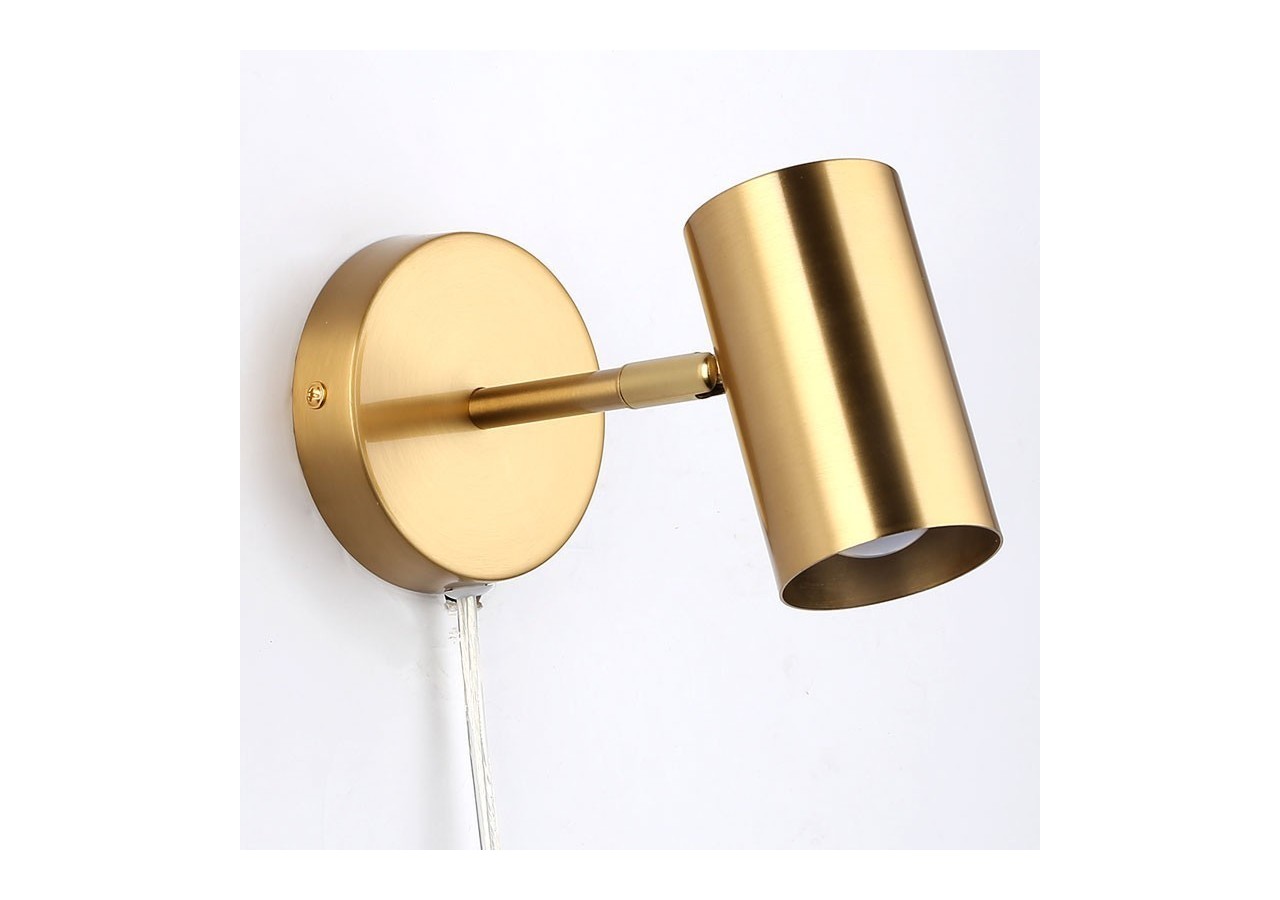 Applique murale d'intérieur orientable "Ben" avec câble et prise - E27 - L3065-EU-DO - Barcelona LED