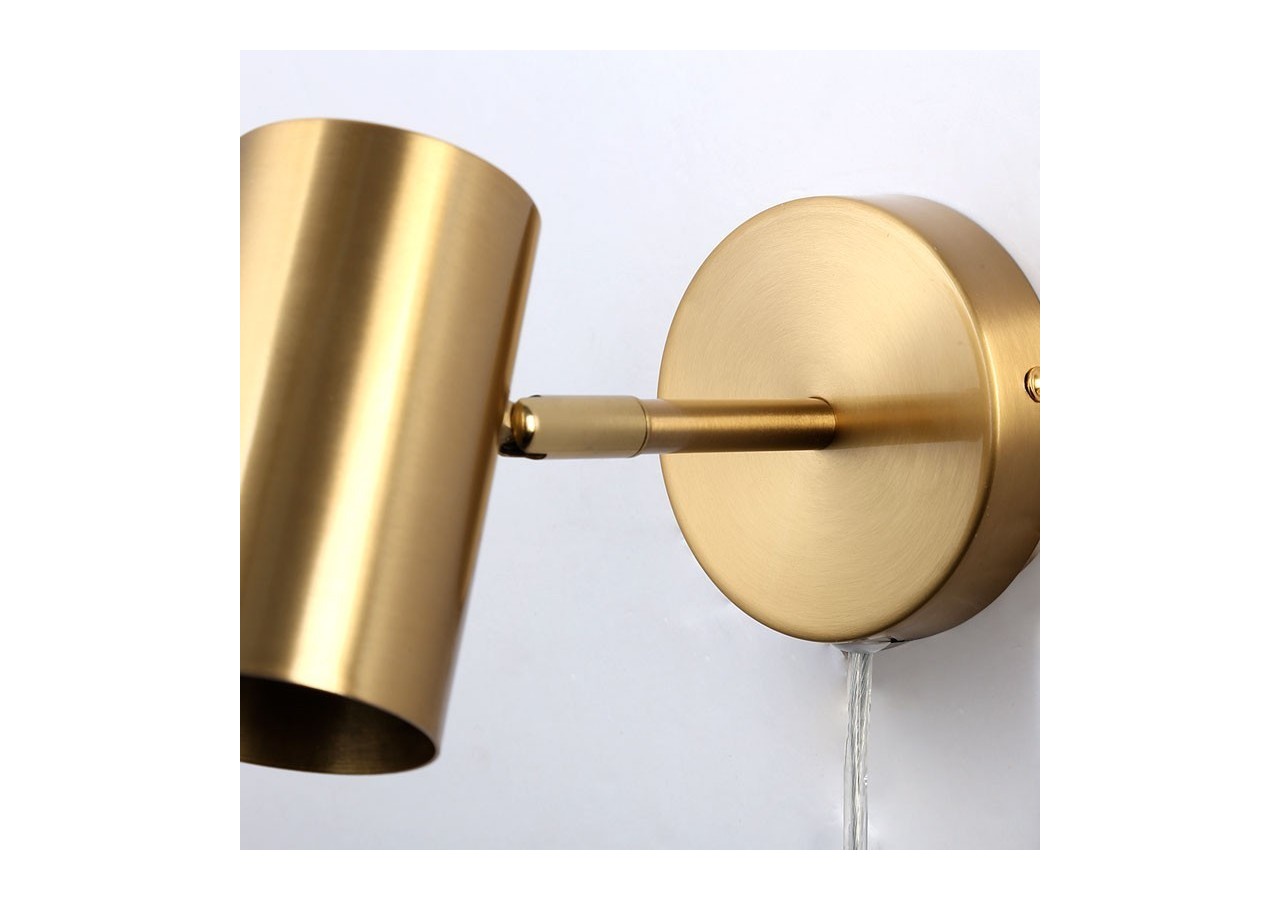 Applique murale d'intérieur orientable "Ben" avec câble et prise - E27 - L3065-EU-DO - Barcelona LED