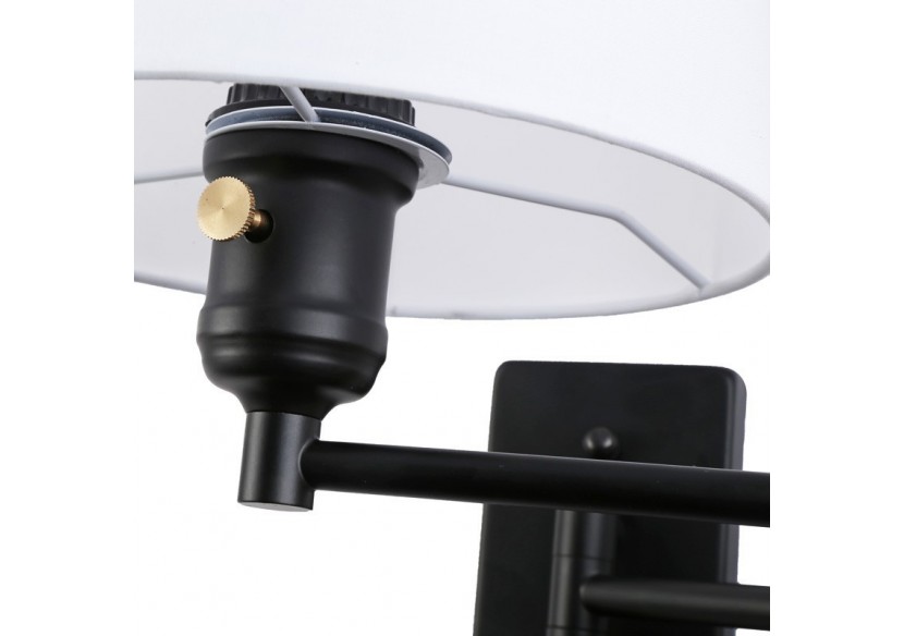 Applique murale avec bras articulé et prise "Clark" - E27 - L3066-EU-N - Barcelona LED Applique murale avec bras articulé et prise "Clark" - E27 - L3066-EU-N - Barcelona LED