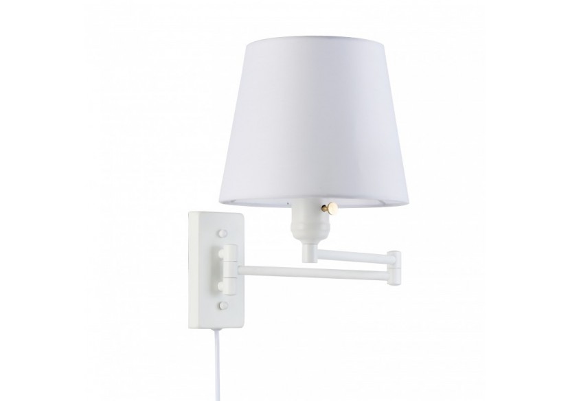 Applique murale avec bras articulé et prise "Clark" - E27 - L3066-EU-B - Barcelona LED Applique murale avec bras articulé et prise "Clark" - E27 - L3066-EU-B - Barcelona LED