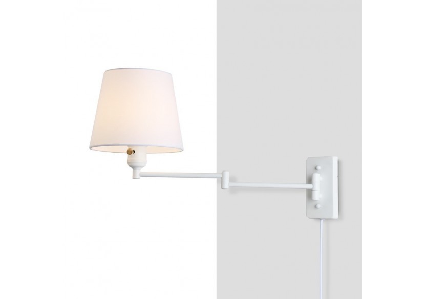 Applique murale avec bras articulé et prise "Clark" - E27 - L3066-EU-B - Barcelona LED Applique murale avec bras articulé et prise "Clark" - E27 - L3066-EU-B - Barcelona LED
