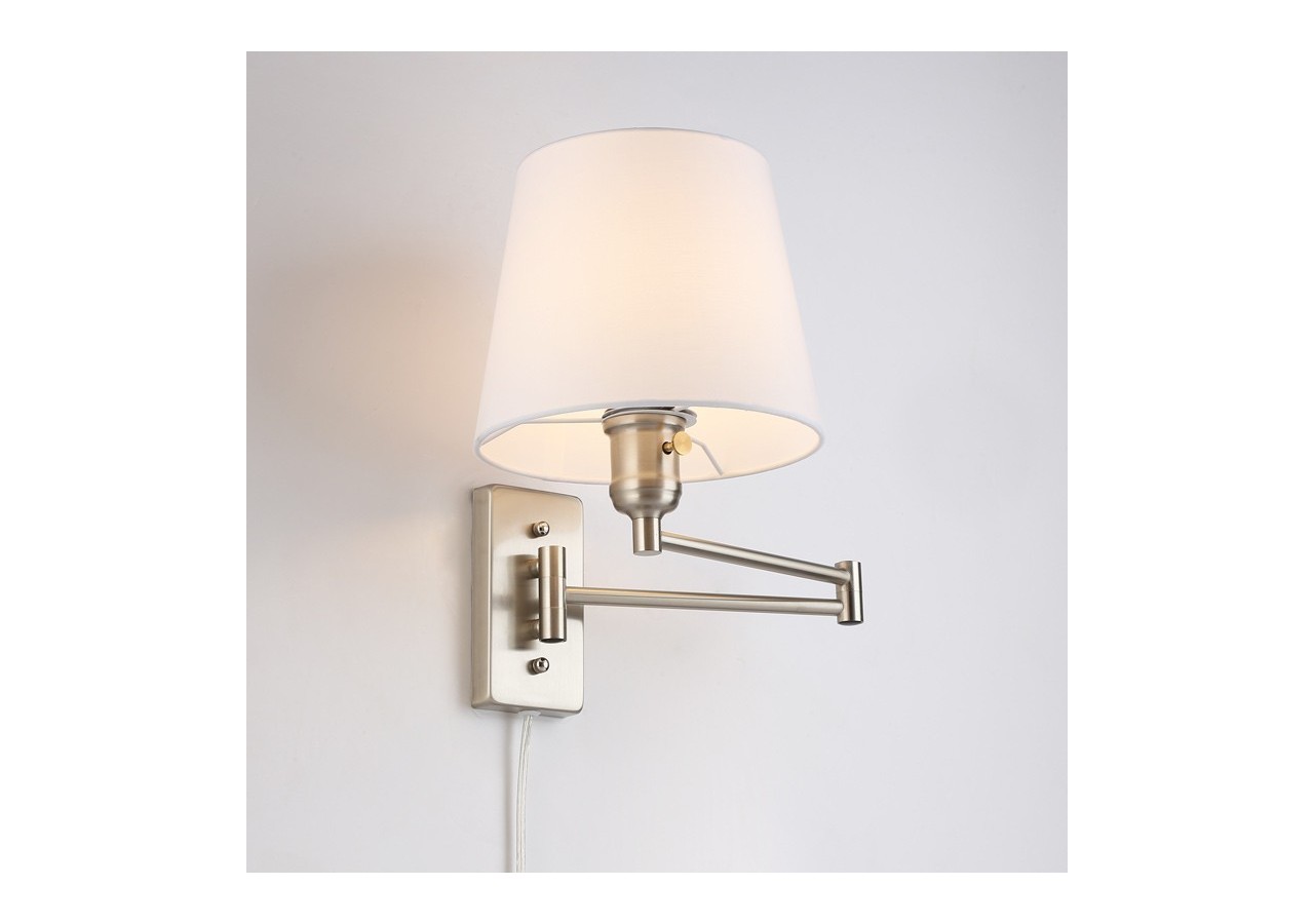 Applique murale avec bras articulé et prise "Clark" - E27 - L3066-EU-CR - Barcelona LED